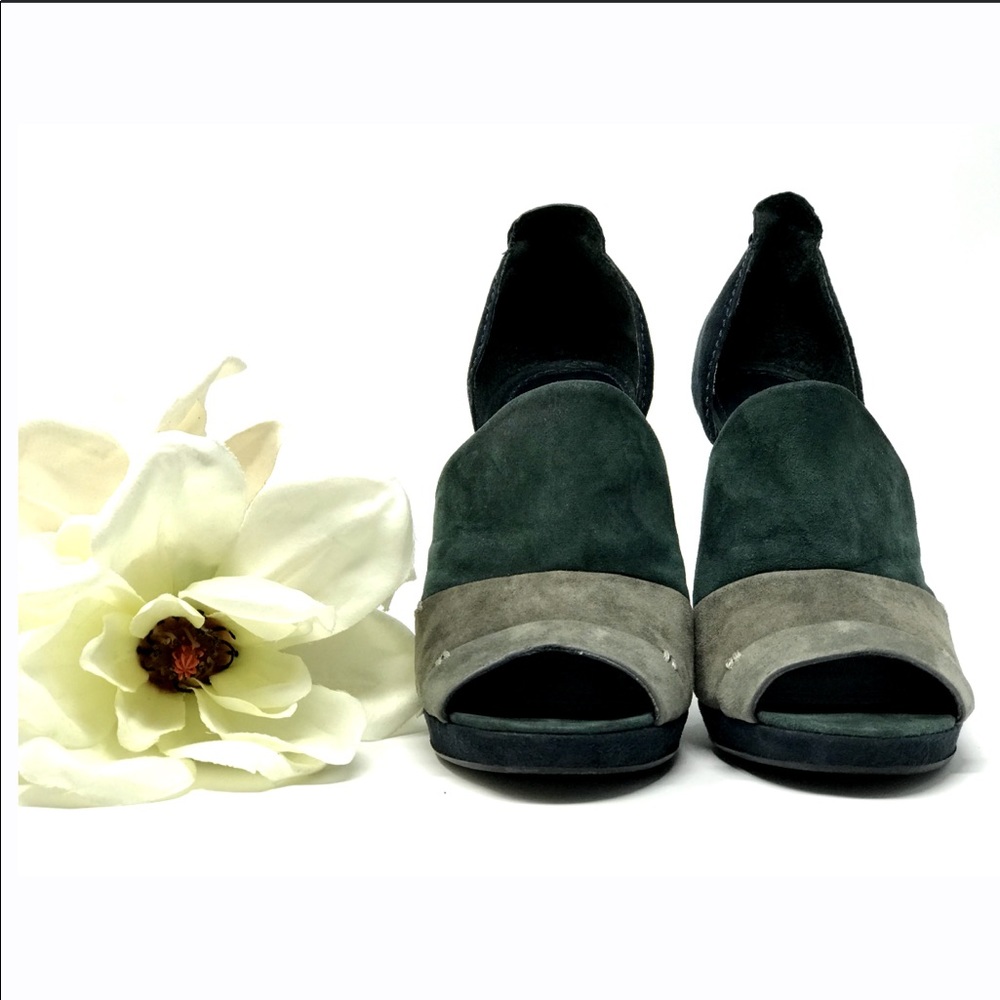 🚨FINAL🚨7 FOR ALL MANKIND Green Suede Heels - Picture 6 of 8